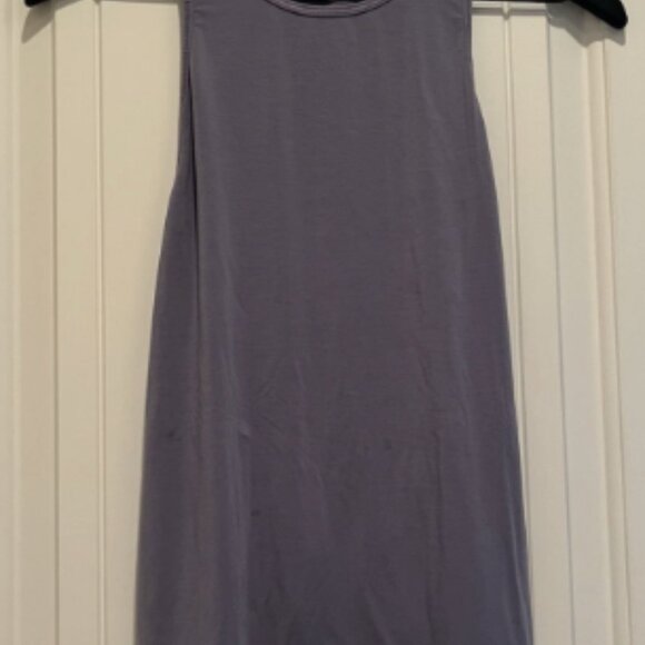 Lululemon Sculpt Tank Top Women's Size 4 Sleeveless Gray Blue Open Ruched Back - Picture 2 of 8
